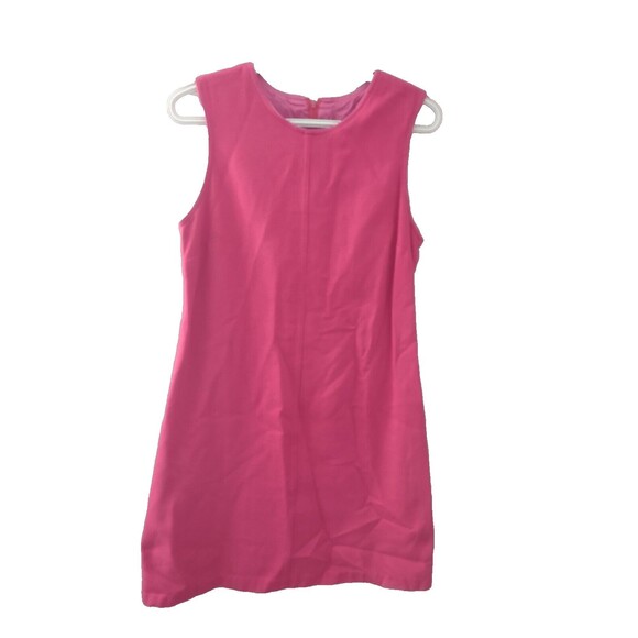Vtg Rabbit Rabbit Rabbit Designs Womans Dress Pink 10 Sleeveless Zip Lined - Picture 1 of 10